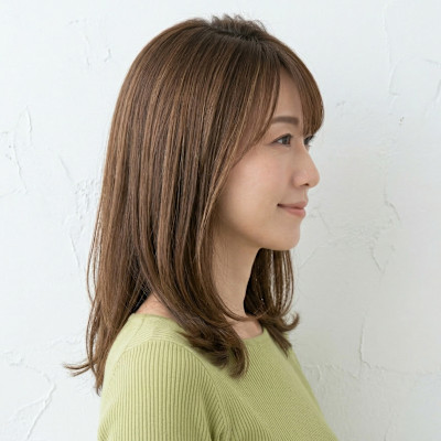 白髪を光に変える！大人のフェイスフレーミング×ツヤミディアム