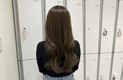 透明感カラー/オリーブブラウン/髪質改善/伊勢原