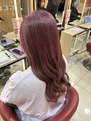 ダブルカラー　ピンク