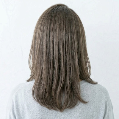 【グレージュ】洗練大人ミディアムボブ