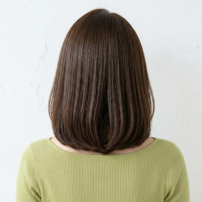 大人可愛いツヤ感☆内巻きグラデミディアム