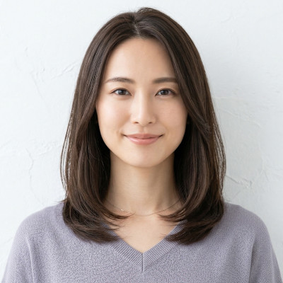 30代40代【上品ツヤ】白髪カバー×小顔グラデーションミディ