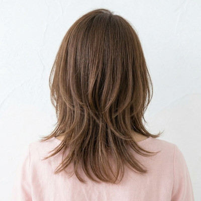 大人女性に人気♪トップふんわり上品ひし形レイヤー