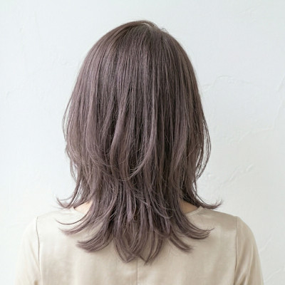 【40代必見】白髪カバー×トップふんわり大人の上品ミディアム