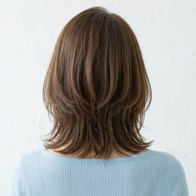 【白髪・細毛対応】乾かすだけ！都会的ひし形レイヤー