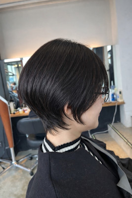 骨格補正ショートボブ×ステップボーンカット