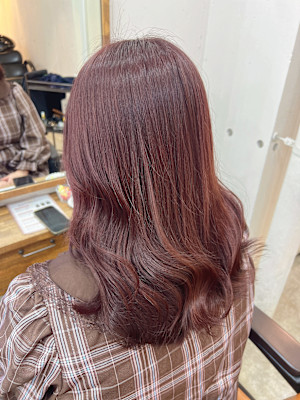 ブリーチなしダブルカラー/暖色カラー