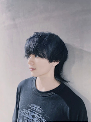 ☆メンズマッシュウルフ×ブルーブラック