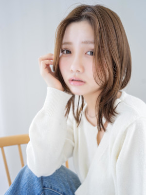 大人可愛い20代30代/髪質改善/ブリーチ/レイヤーカット