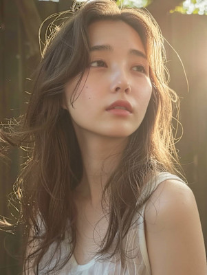 黒髪/ボブルフ/ネビージュ/小顔/ワンレン／カット