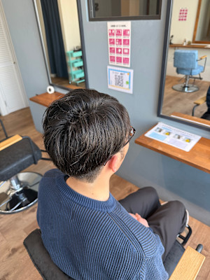 メンズカット/ナチュラル束感ショート