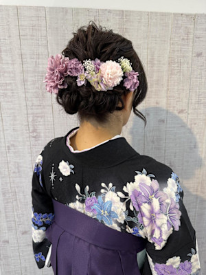 卒業式ヘアセット