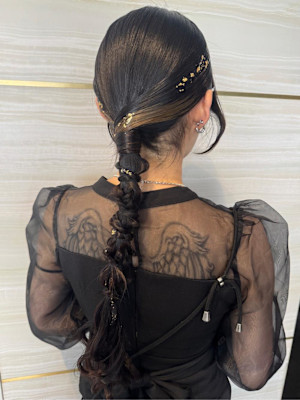 《honoka》タイト編みおろし×金箔