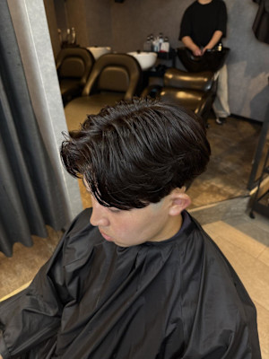  大宮/カット/短髪/毛流れ/センターパート