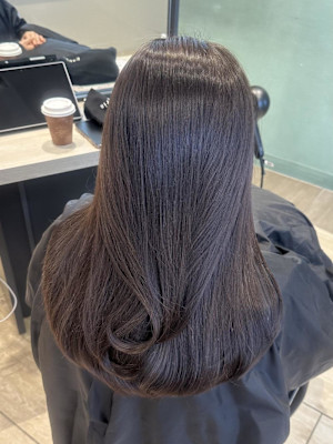 【AYAKI】チョコレートブラウン レイヤーカット 髪質改善