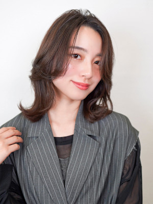 【La fith】レイヤーボブ×オリーブグレージュ