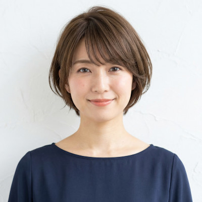 大人可愛い小顔ショート/ひし形シルエット/丸みショート