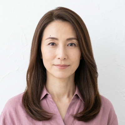 大人ワンレンミディアム、面長補正、50代艶髪エイジングケア