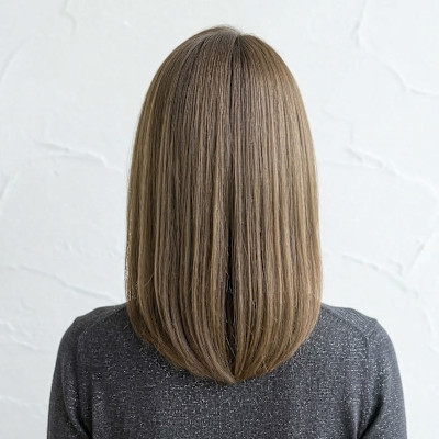 30代40代◎手入れ簡単＆上品なツヤ髪大人ミディアムボブー