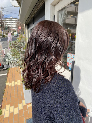 春のピンクブラウン