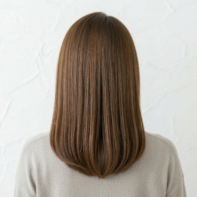 大人可愛い小顔くびれボブ・外ハネボブ・透明感カラー