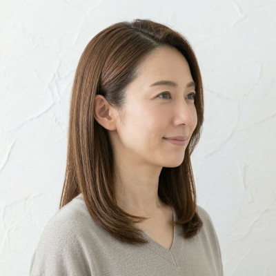 大人可愛い小顔くびれボブ・外ハネボブ・透明感カラー