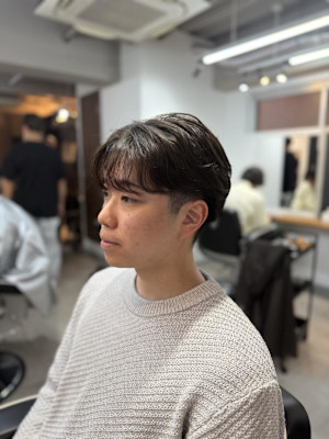 大人ナチュラル毛流れセンターパート/大宮