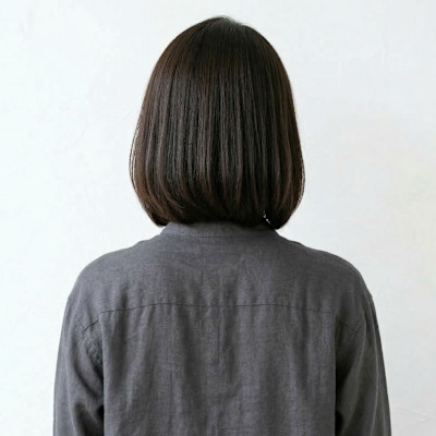 50代大人女性。白髪も隠せるツヤとまとまりボブ