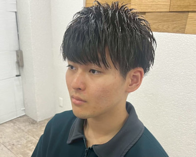 メンズカット束間マッシュ