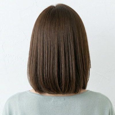 小顔ボブ。大人可愛い清潔感とツヤの上品ワンレン