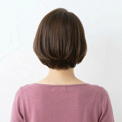 大人可愛い♪ふんわり艶髪で魅せる小顔ショートボブ