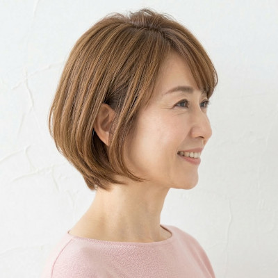 乾かすだけで決まる！【大人可愛い】小顔ショートボブ
