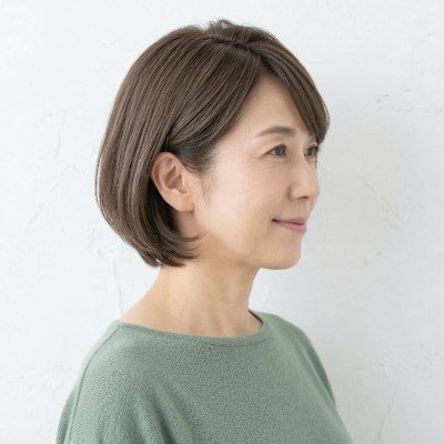 360度美シルエット♪小顔大人可愛いショートボブ