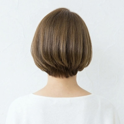 小顔＆大人可愛いふんわり上品ショートボブ