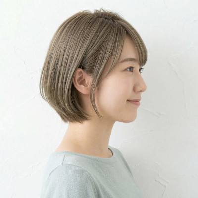 【小顔】大人可愛い上品ショートボブ