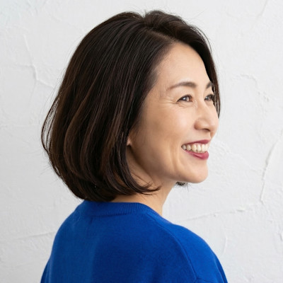 お手入れ簡単。40代の大人上品ショート。ひし形シルエット