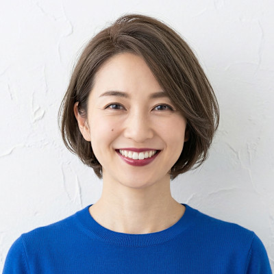 お手入れ簡単。40代の大人上品ショート。ひし形シルエット