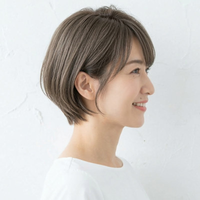 襟足すっきり。360度美シルエットのショートボブ