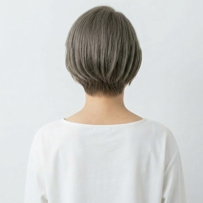 都会派アッシュグレー＊大人の精密ショートボブ