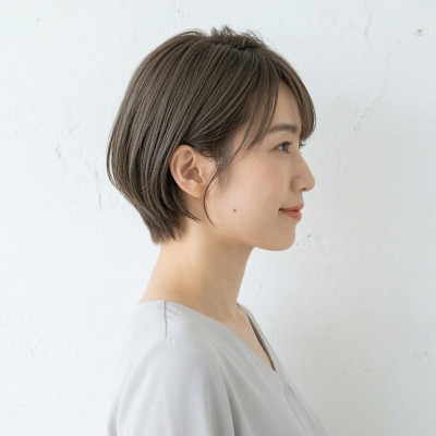 【大人上品】自然なツヤ感ショートボブ（30・40代におすすめ