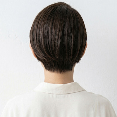 大人髪の悩みを魅力に。清潔感と上品さ際立つナチュラルトレンチ