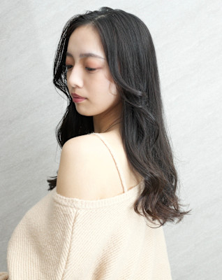 韓国風エギョモリ地毛風グレージュ