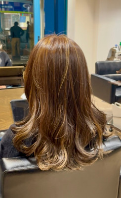 セミロング/グラデーションスタイル