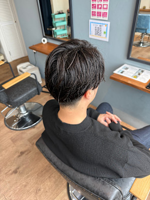 ・メンズカット／まとまり重視ショート