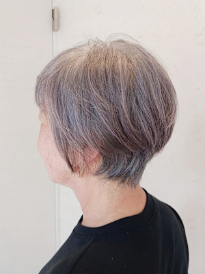 グレイヘア★マダムショート