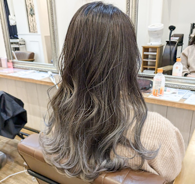 イメチェンバレイヤージュ◎ミルクティーベージュ