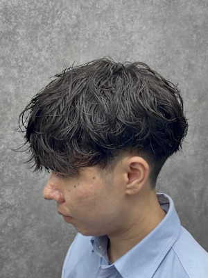 シャドウパーマゆるふわパーマ海外風パーマ眉毛