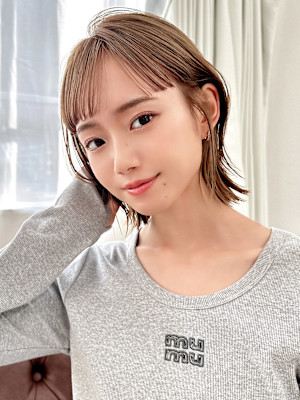 【La fith】外ハネボブ×ケアブリーチ×ミルクティカラー