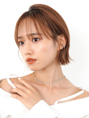 【La fith】きりっぱなしボブ×アプリコットブラウン