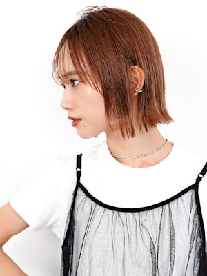 【La fith】タッセルボブ×シアーオレンジ